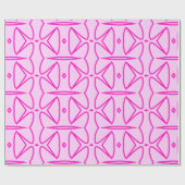 Two Toned Pink Pattern Wrapping Paper Cadeaupapier (Vlak)