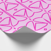 Two Toned Pink Pattern Wrapping Paper Cadeaupapier (Hoek)