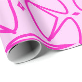 Two Toned Pink Pattern Wrapping Paper Cadeaupapier (Rol Hoek)