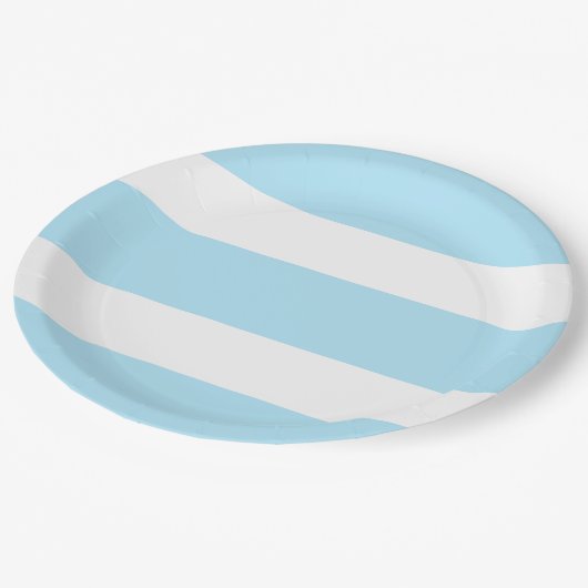 Two Tones Stripes Papieren Bordje (Gekanteld)