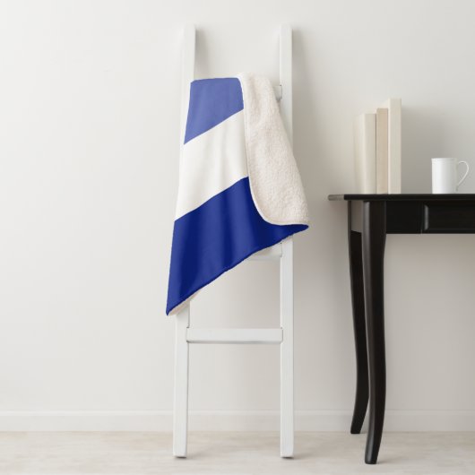 Two Tones Stripes Sherpa Deken (In situ)