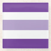 Two Tones Stripes Trivet Glazen Onderzetter (Voorkant)