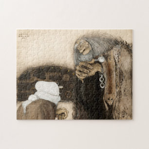 Two Trolls, 1909, van John Bauer Legpuzzel