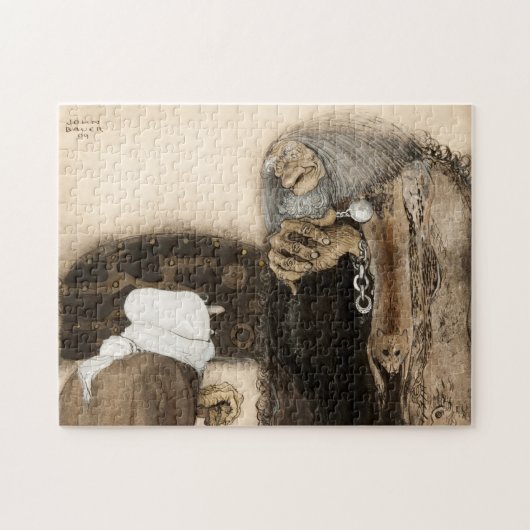 Two Trolls, 1909, van John Bauer Legpuzzel (Horizontaal)