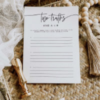 Two Truth & A Lie Vrijgezellenfeest Activiteit Gam