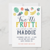 Two-Tti Fruiti tweede verjaardag uitnodiging (Voorkant)