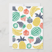 Two-Tti Fruiti tweede verjaardag uitnodiging (Achterkant)