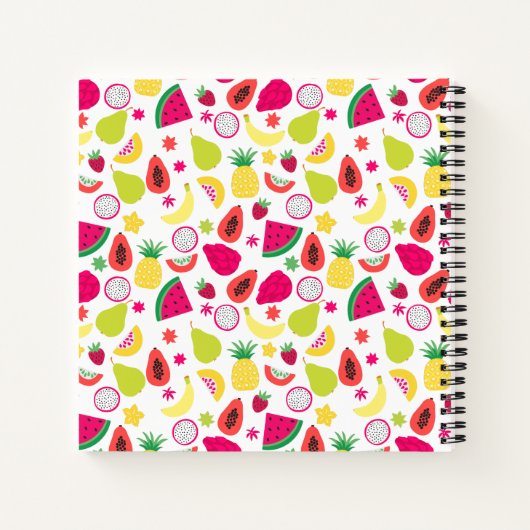 Two-tti Fruitig 2e verjaardag Tutti Frutti Fun Fru Notitieboek (Achterkant)