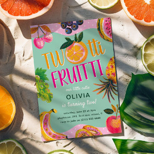 TWO-tti Fruitti Whimsical 2e verjaardag Kaart