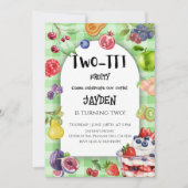 Two-TTI Frutti 2de verjaardagsfeestje Kaart (Voorkant)