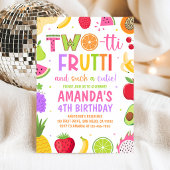 Two-tti Frutti 2e verjaardagsuitnodiging Kaart