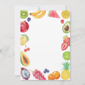 Two-tti Frutti Birthday Invitation Kaart (Achterkant)