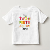 Two-tti Frutti Cutie Fruit 2de verjaardagsfeestje Kinder Shirts (Voorkant)