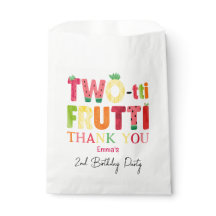 Two-tti Frutti Cutie Fruit 2e Verjaardag Bedankt