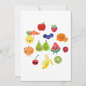 Two-tti Frutti Cutie Fruit 2e Verjaardag Bedankt Kaart (Achterkant)