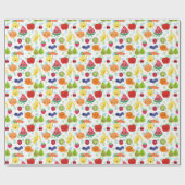 Two-tti Frutti Cutie Fruit 2e verjaardagsfeestje Cadeaupapier (Vlak)