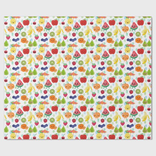 Two-tti Frutti Cutie Fruit 2e verjaardagsfeestje Cadeaupapier (Vlak)