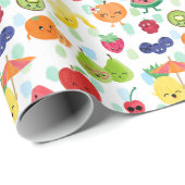 Two-tti Frutti Cutie Fruit 2e verjaardagsfeestje Cadeaupapier (Rol Hoek)