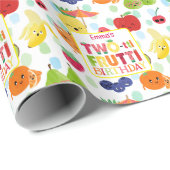 Two-tti Frutti Cutie Fruit 2e verjaardagsfeestje Cadeaupapier (Rol Hoek)