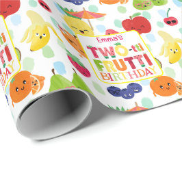 Two-tti Frutti Cutie Fruit 2e verjaardagsfeestje Cadeaupapier