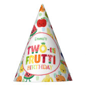 Two-tti Frutti Cutie Fruit 2e verjaardagsfeestje Feesthoedjes (Voorkant)