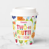 Two-tti Frutti Cutie Fruit 2e verjaardagsfeestje Papieren Bekers (Voorkant)
