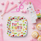 Two-tti Frutti Cutie Fruit 2e verjaardagsfeestje Papieren Bordje (Feest)