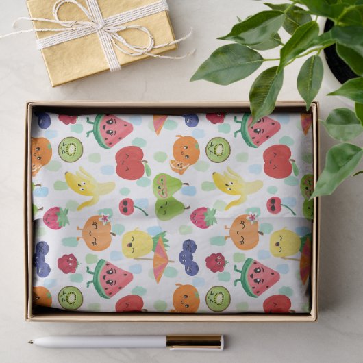 Two-tti Frutti Cutie Fruit Verjaardagsfeestje Tissuepapier (Geschenk)
