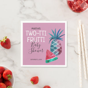 Two-tti Frutti Fruit Meisje Baby Borrel Servet