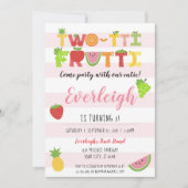 Two-Tti Frutti - Tutti Fruity verjaardagsuitnodigi Kaart (Voorkant)