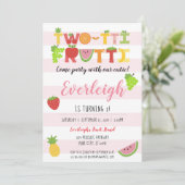 Two-Tti Frutti - Tutti Fruity verjaardagsuitnodigi Kaart (Staand voorkant)