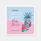 Two-tti Frutti Tweeling Baby Borrel Servet (Voorkant)