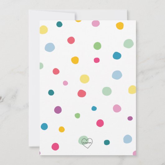 TWO-TTI FRUTTI Uitnodiging voor 2e verjaardagsfees (Achterkant)