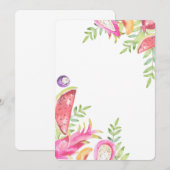 TWO-TTI FRUTTI Verjaardags- Meisjes 2e verjaardags Kaart (Voorkant / Achterkant)