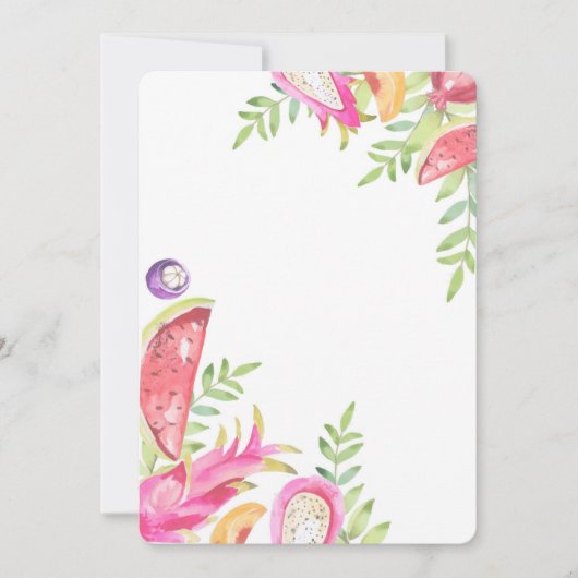 TWO-TTI FRUTTI Verjaardags- Meisjes 2e verjaardags Kaart (Voorkant)