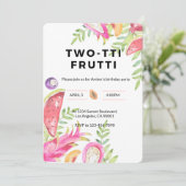 TWO-TTI FRUTTI Verjaardagskaart voor meisjes - 2e  Kaart (Staand voorkant)