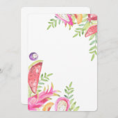 TWO-TTI FRUTTI Verjaardagskaart voor meisjes - 2e  Kaart (Voorkant / Achterkant)