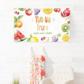 Two-tti frutti zo'n Cutie 2e verjaardag Spandoek (Insitu)