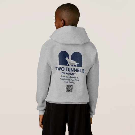 Two Tunnels Kids Hoodie (Achterkant volledig)