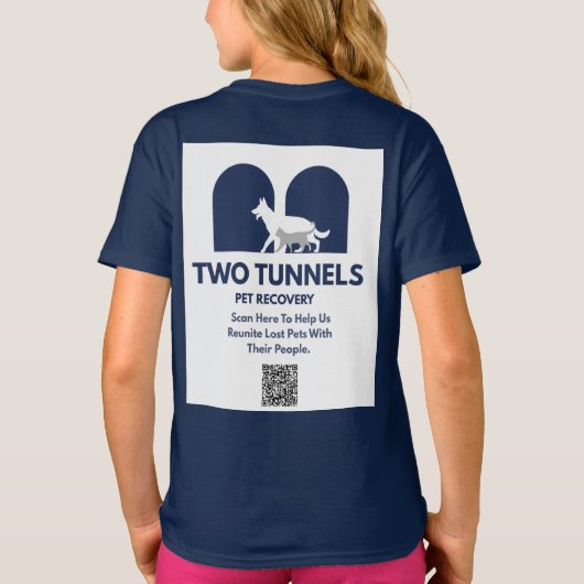 Two Tunnels Kids T-shirt  (Achterkant)