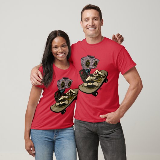 two turntables and a skateboard funny t-shirt (Unisex)