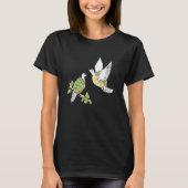 Two Turtle Doves 12 Days Of Christmas T-shirt (Voorkant)