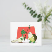 "Two Turtle Doves" Briefkaart (Staand voorkant)
