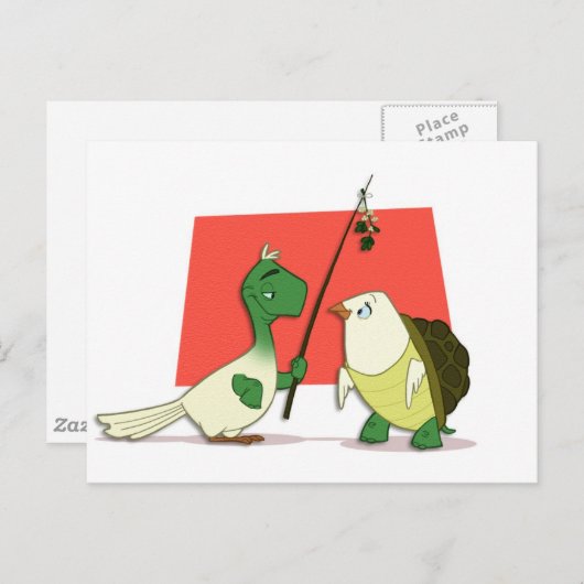 "Two Turtle Doves" Briefkaart (Voorkant / Achterkant)