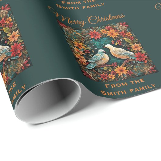 Two Turtle Doves Cadeaupapier (Rol Hoek)