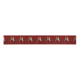 Two Turtle Doves Cut-Out Stencil Retro Style 7 Grosgrain Lint