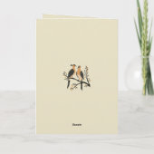 Two Turtle Doves Cut-Out Stencil Retro Style 7 Kaart (Achterkant)