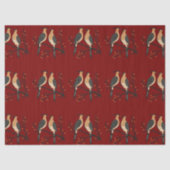 Two Turtle Doves Cut-Out Stencil Retro Style 7 Tissuepapier (Voorkant)