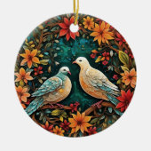 Two Turtle Doves Keramisch Ornament (Voorkant)