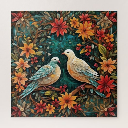 Two Turtle Doves Legpuzzel (Verticaal)
